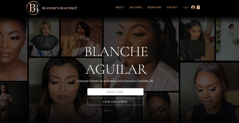 Blanche’s Beautique – Wix Website